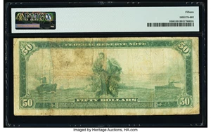 image for: Fr. 1056 $50 1914 Federal Reserve Note PMG Choice Fine 15....