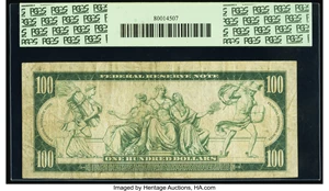 image for: Fr. 1087 $100 1914 Federal Reserve Note PCGS Fine 12....
