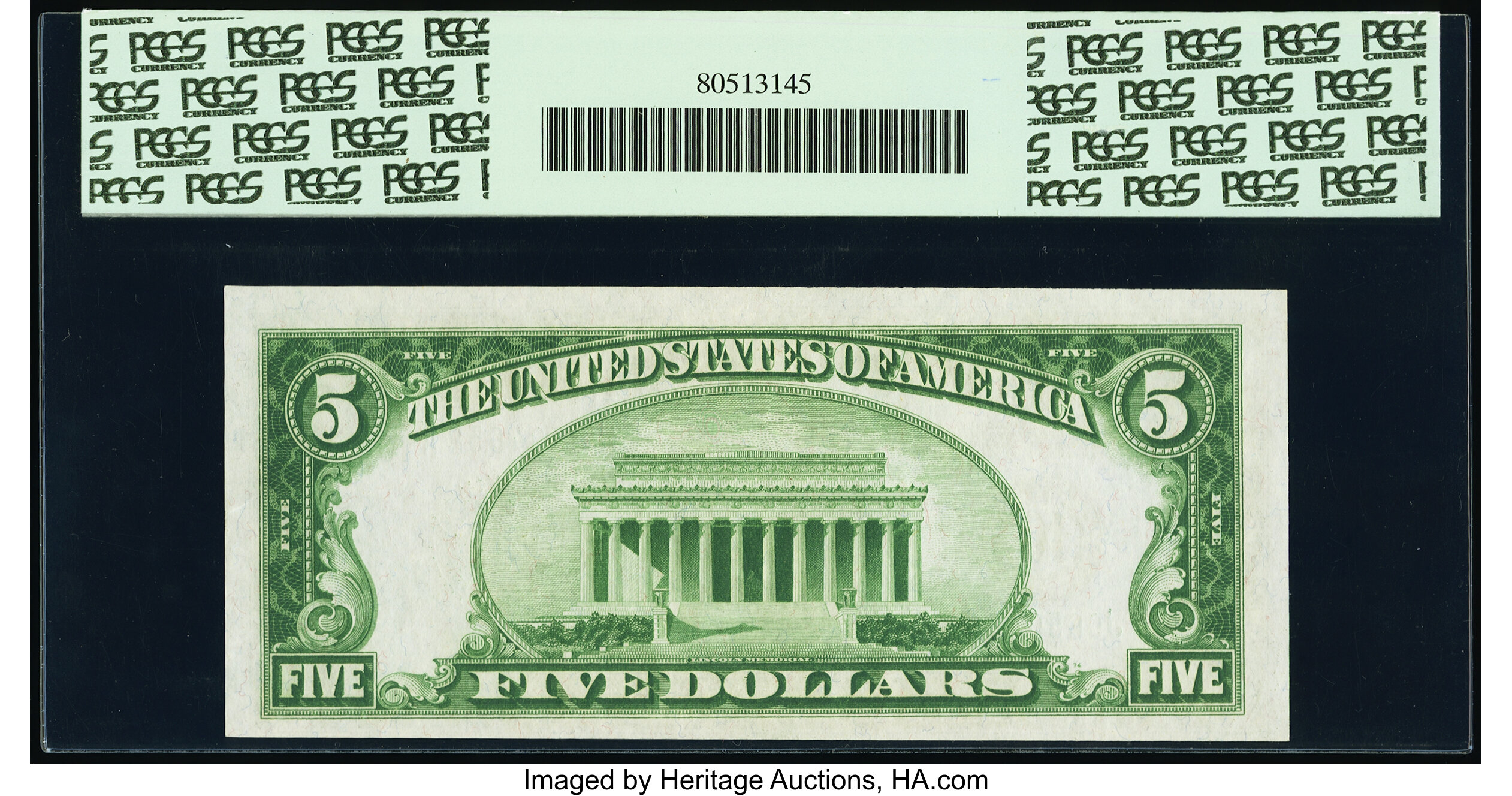 image for: Fr. 1951-J $5 1928A Federal Reserve Note. PCGS Choice New 63PPQ....