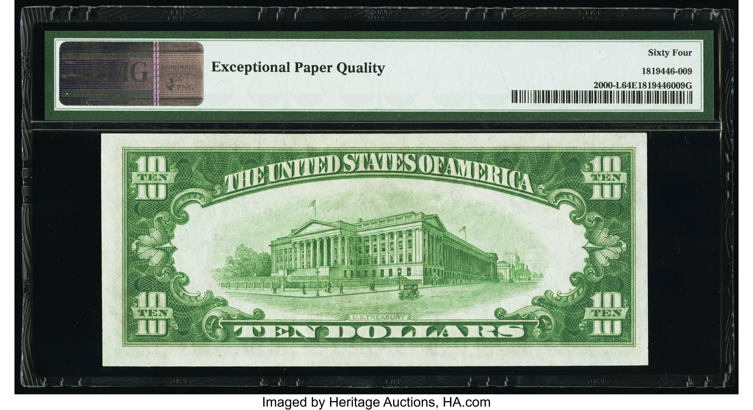 image for: Fr. 2000-L $10 1928 Federal Reserve Note. PMG Choice Uncirculated 64 EPQ....