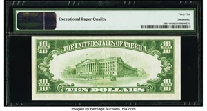 image for: Fr. 2001-B $10 1928A Federal Reserve Note. PMG Choice Extremely Fine 45 EPQ....