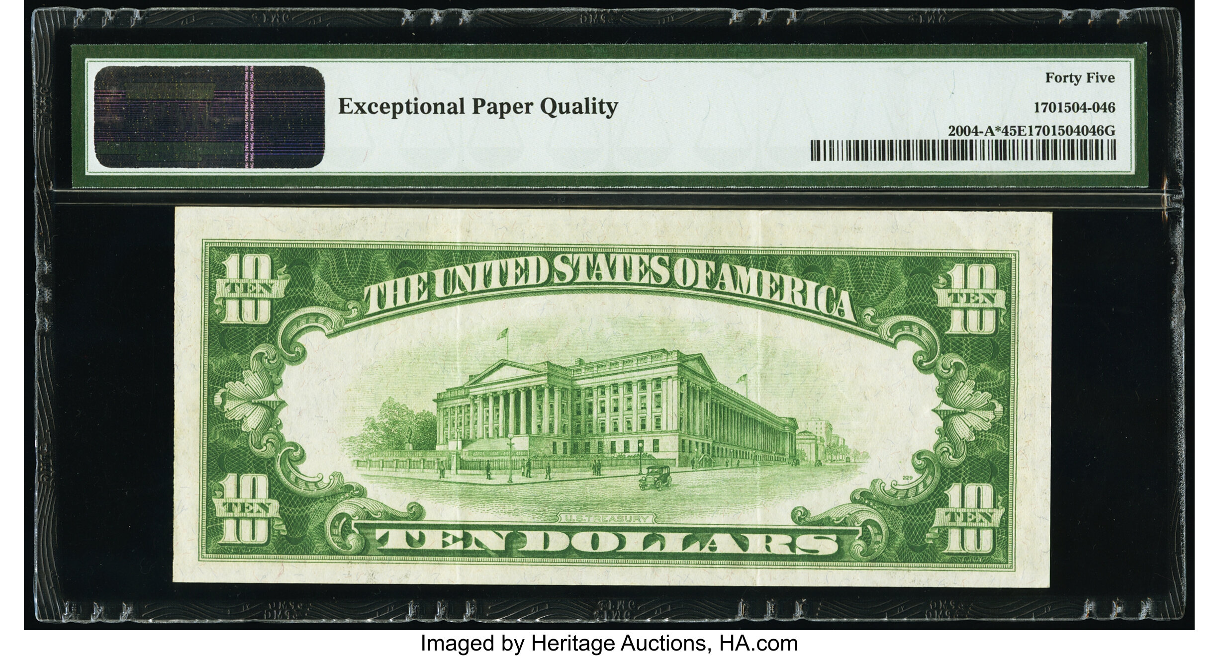image for: Fr. 2004-A* $10 1934 Light Green Seal Federal Reserve Star Note. PMG Choice Extremely Fine 45 EPQ....
