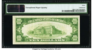 image for: Fr. 2004-C* $10 1934 Light Green Seal Federal Reserve Star Note. PMG Very Fine 30 EPQ....
