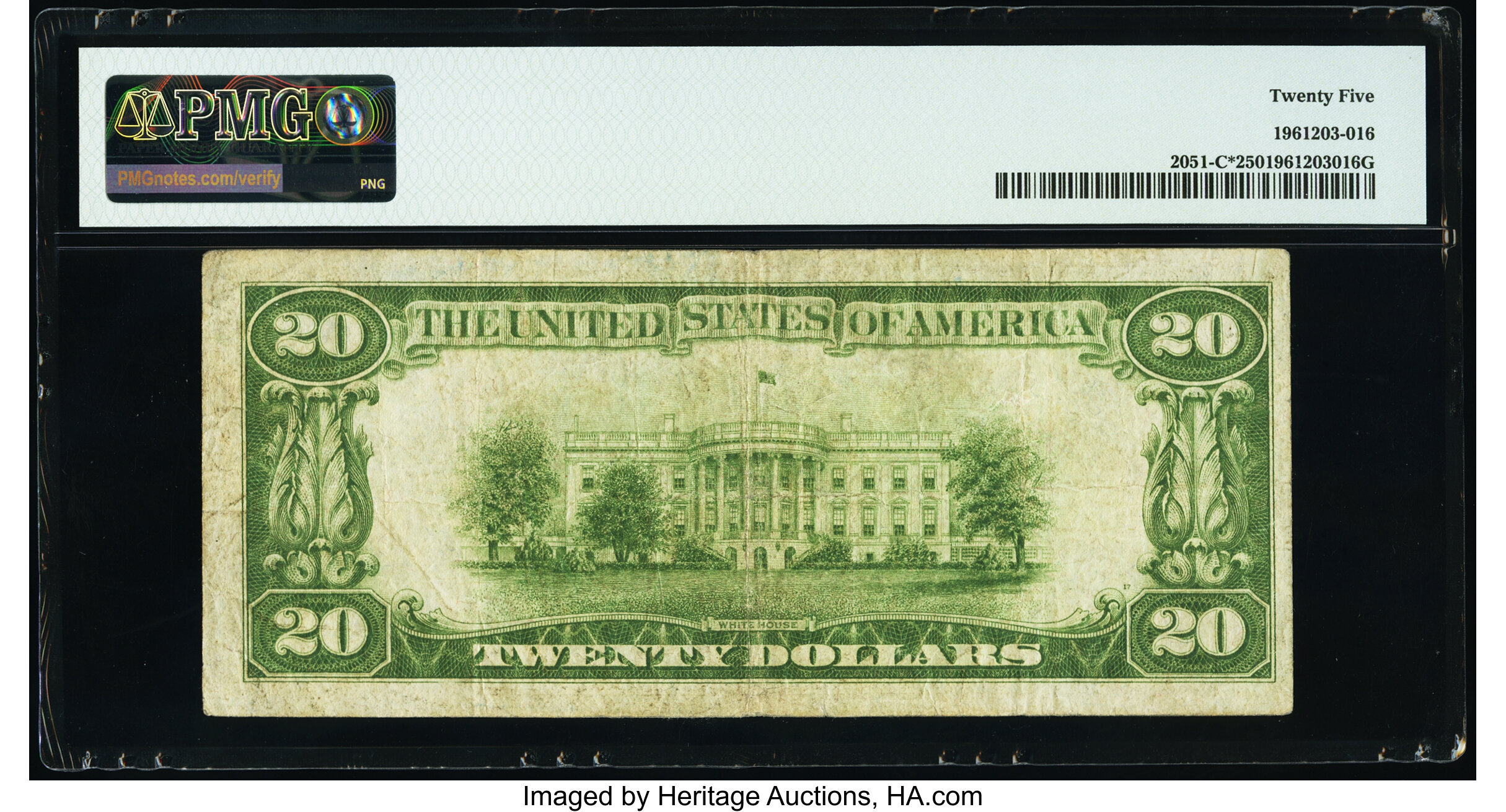 image for: Fr. 2051-C* $20 1928A Federal Reserve Star Note. PMG Very Fine 25....