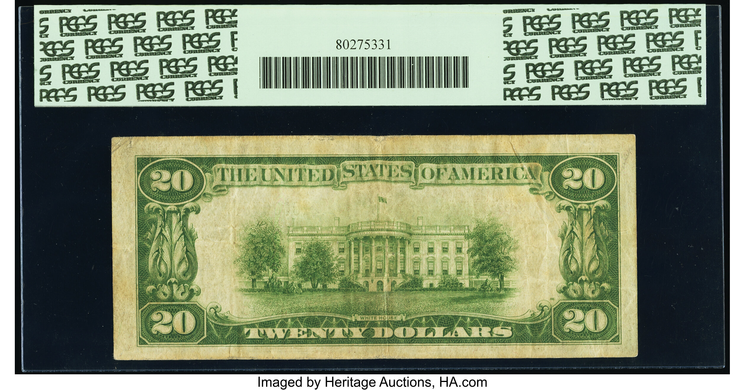 image for: Fr. 2054-K* $20 1934 Light Green Seal Federal Reserve Star Note. PCGS Very Fine 20....