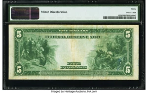 image for: Fr. 832b $5 1914 Red Seal Federal Reserve Note PMG Very Fine 30....