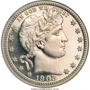 image for: 1903 25C PR68 Ultra Cameo NGC....
