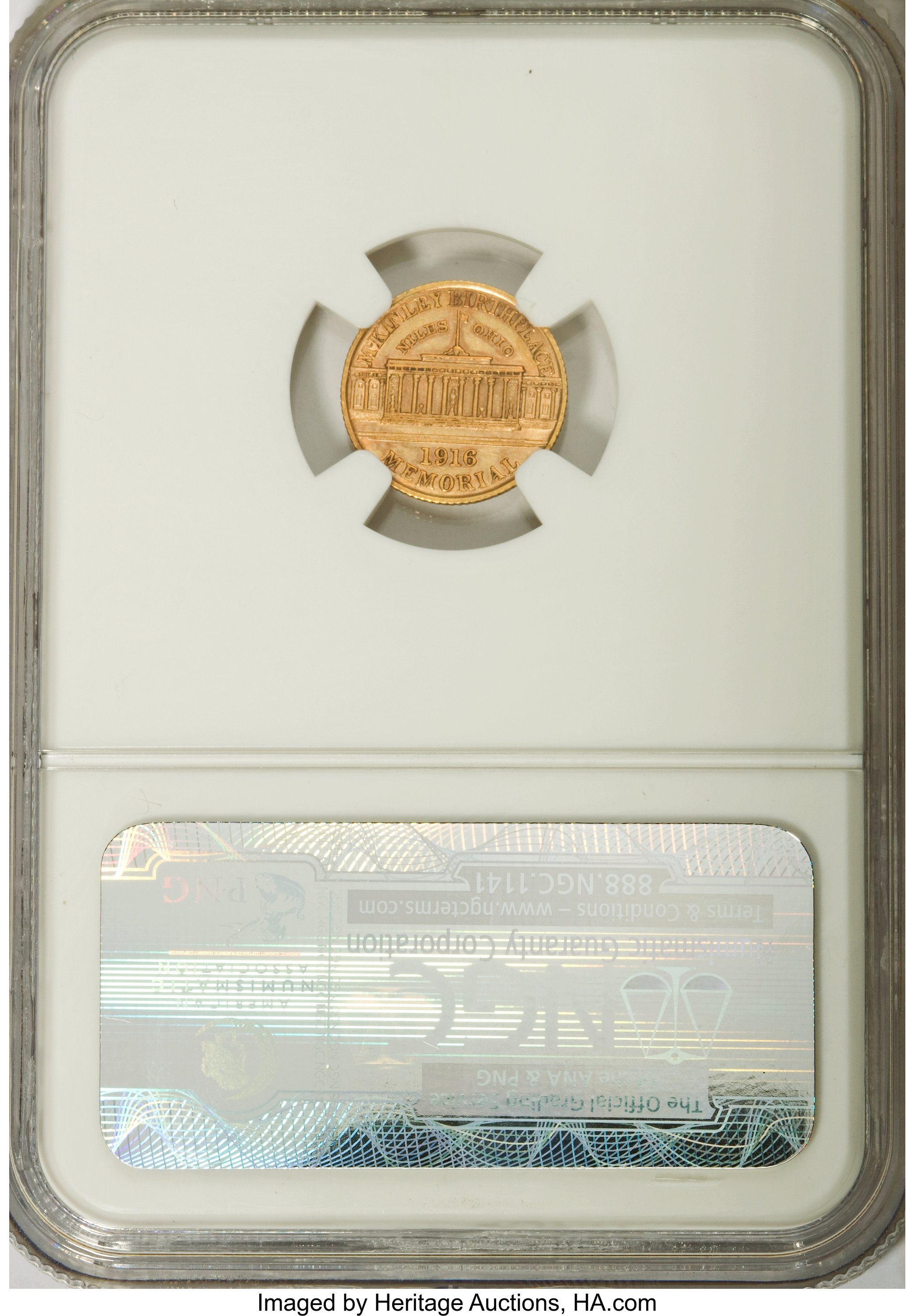 1916 G$1 McKinley Memorial XF40 thumbnail 2