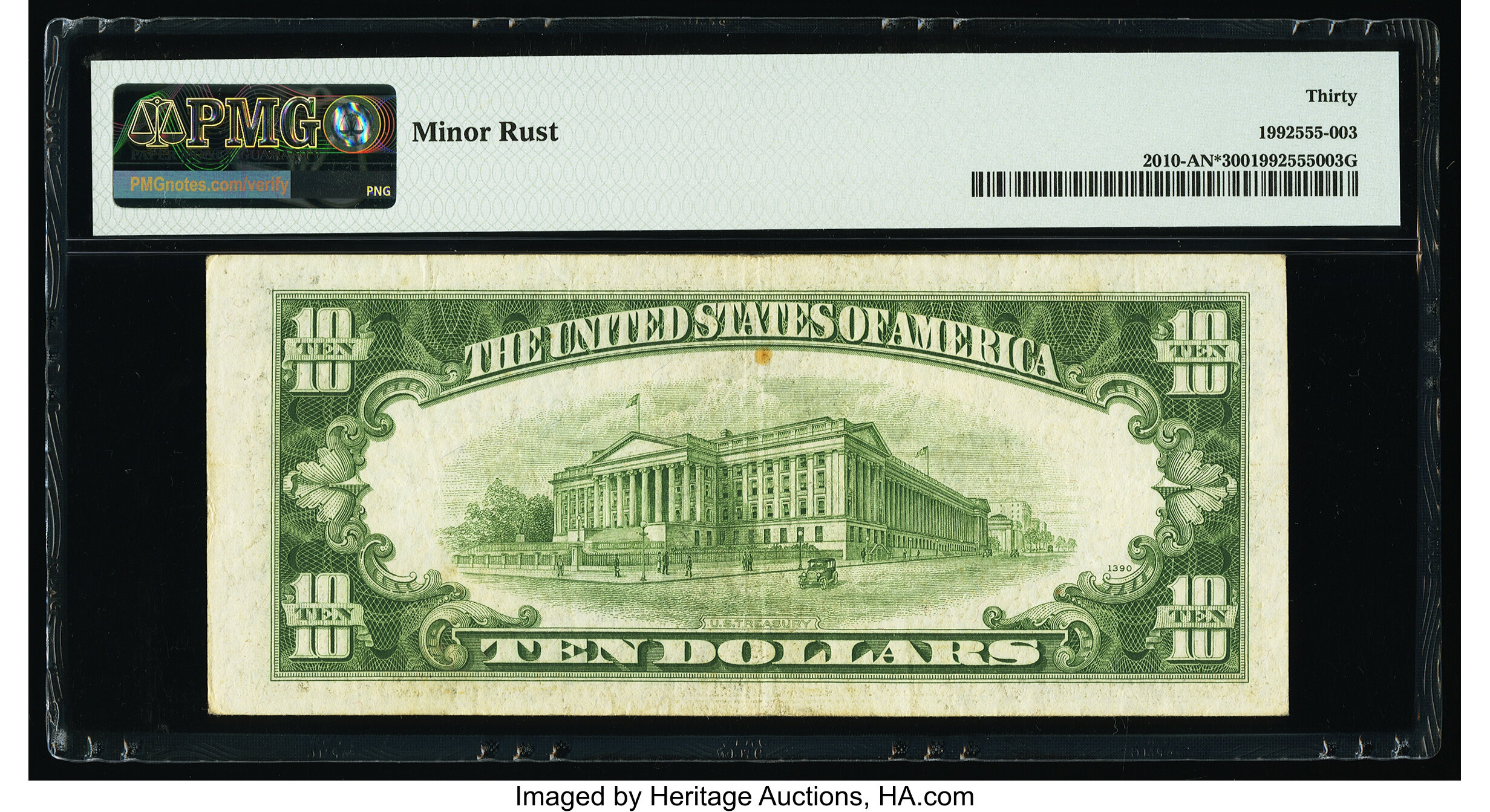 image for: Fr. 2010-A* $10 1950 Narrow Federal Reserve Star Note. PMG Very Fine 30....