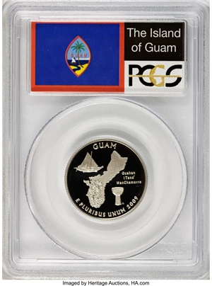image for: 2009-S 25C Guam PR70 Deep Cameo PCGS. PCGS Population (171/0). NGC Census: (0/0). (#406574)...