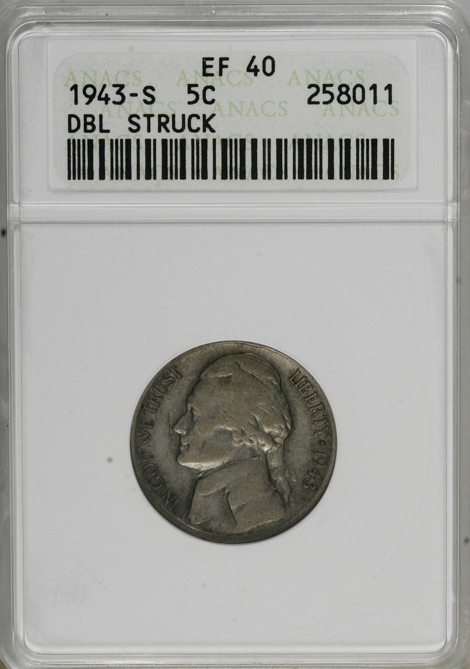 1943-S 5c Silver F12 thumbnail 6