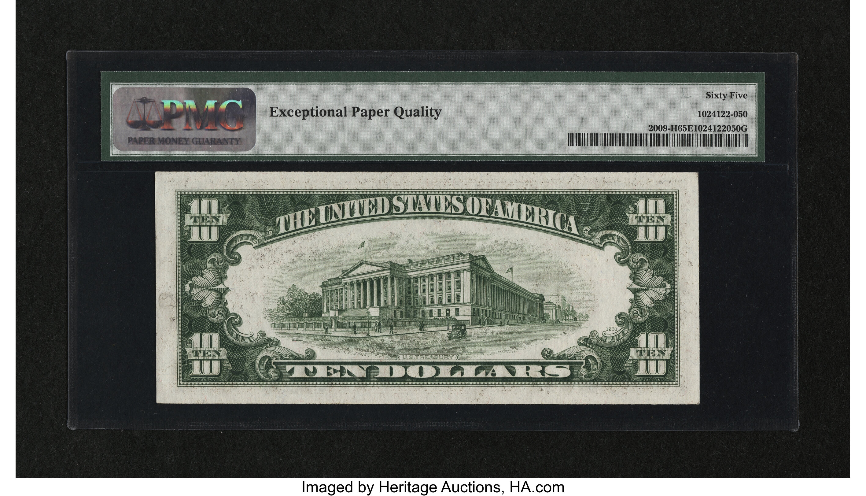 image for: Fr. 2009-H $10 1934D Federal Reserve Note. PMG Gem Uncirculated 65 EPQ....