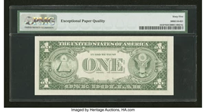 image for: Fr. 1618* $1 1935H Silver Certificate Star. PMG Gem Uncirculated 65 EPQ....