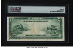 image for: Fr. 968 $20 1914 Federal Reserve Note PMG Very Fine 25....