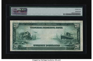 image for: Fr. 982 $20 1914 Federal Reserve Note PMG Very Fine 25....