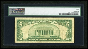 image for: Fr. 1951-K $5 1928A Federal Reserve Note. PMG Very Fine 20....