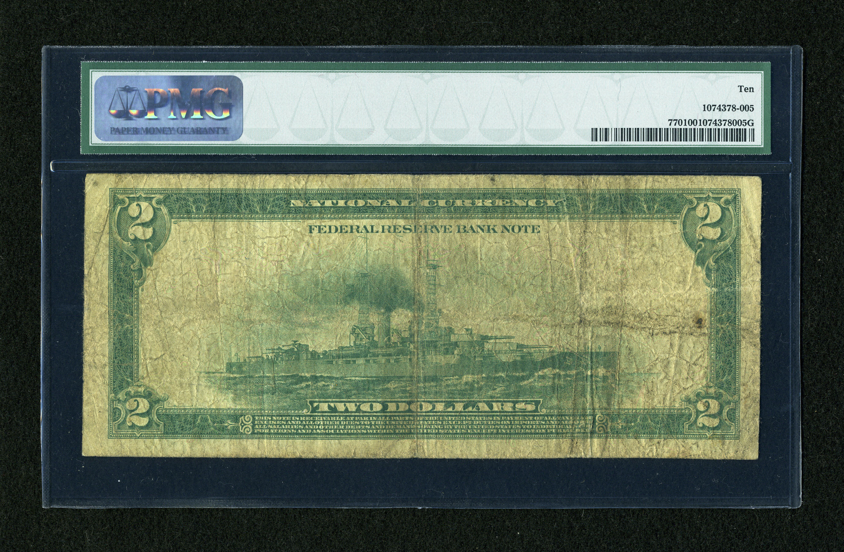 image for: Fr. 770 $2 1918 Federal Reserve Bank Note PMG Very Good 10....