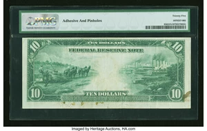 image for: Fr. 936 $10 1914 Federal Reserve Note PMG Very Fine 25 Net....
