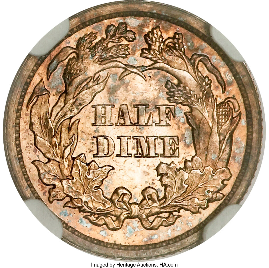 image for: 1870 H10C Half Dime, Judd-815, Pollock-904, Low R.7, PR64 NGC....