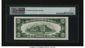 image for: Fr. 2006-D $10 1934A Federal Reserve Note. PMG Gem Uncirculated 65 EPQ....
