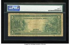image for: Fr. 856 $5 1914 Federal Reserve Note PMG Very Good 8....