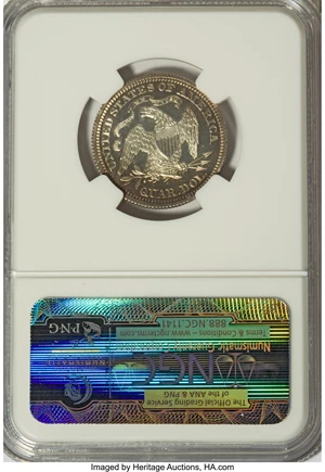 image for: 1870 25C Quarter Dollar, Judd-882, Pollock-980, High R.7, PR66 Cameo NGC....
