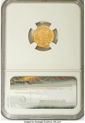 image for: 1855-C G$1 MS62 NGC....
