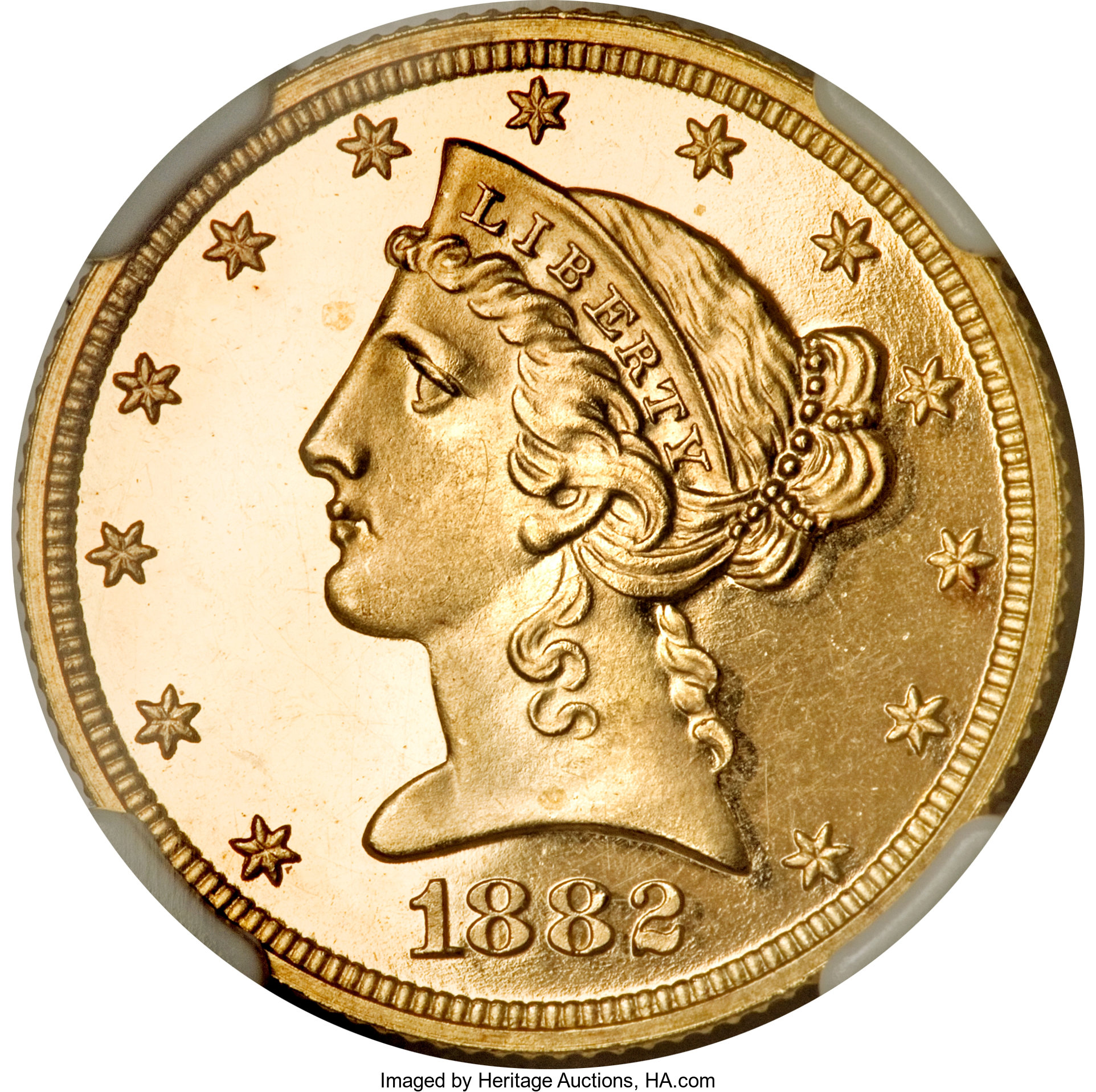 image for: 1882 $5 PR65 Ultra Cameo NGC....