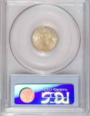 image for: 1941 10C MS68 PCGS. PCGS Population (4/0). NGC Census: (3/0). Mintage: 175,106,560. Numismedia Wsl. Price for NGC/PCGS coin...