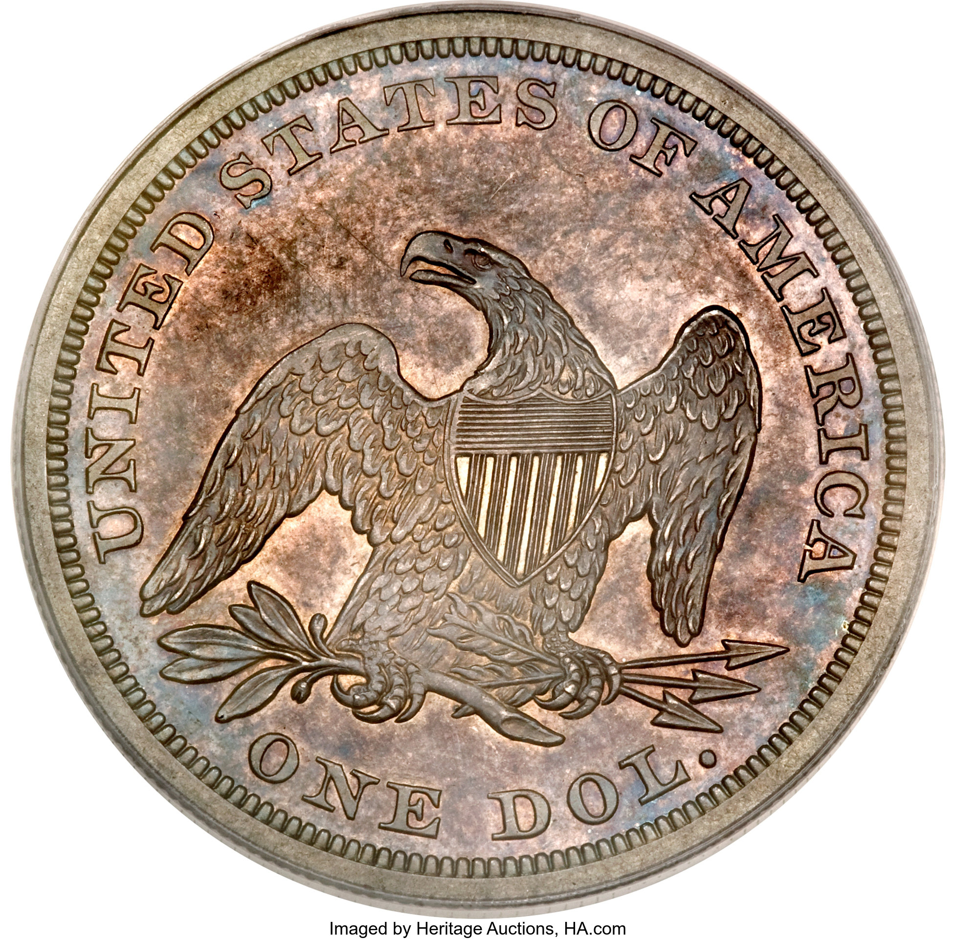 image for: 1854 $1 PR64 PCGS. CAC....