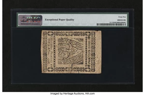 image for: Continental Currency May 9, 1776 $3 PMG Choice Extremely Fine 45 EPQ....