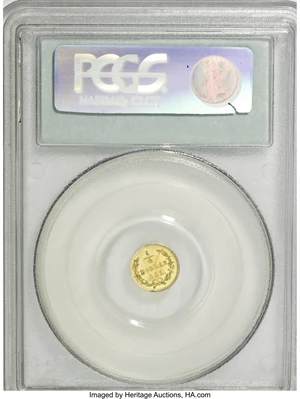 image for: 1872 25C Liberty Round 25 Cents, BG-816, R.6, MS64 PCGS. PCGS Population (6/1). NGC Census: (1/0). (#10677)...