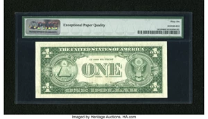image for: Fr. 1618* $1 1935H Silver Certificate Star Note. PMG Gem Uncirculated 66 EPQ....