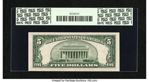 image for: Fr. 1657 $5 1953B Silver Certificate. PCGS Superb Gem New 67PPQ....