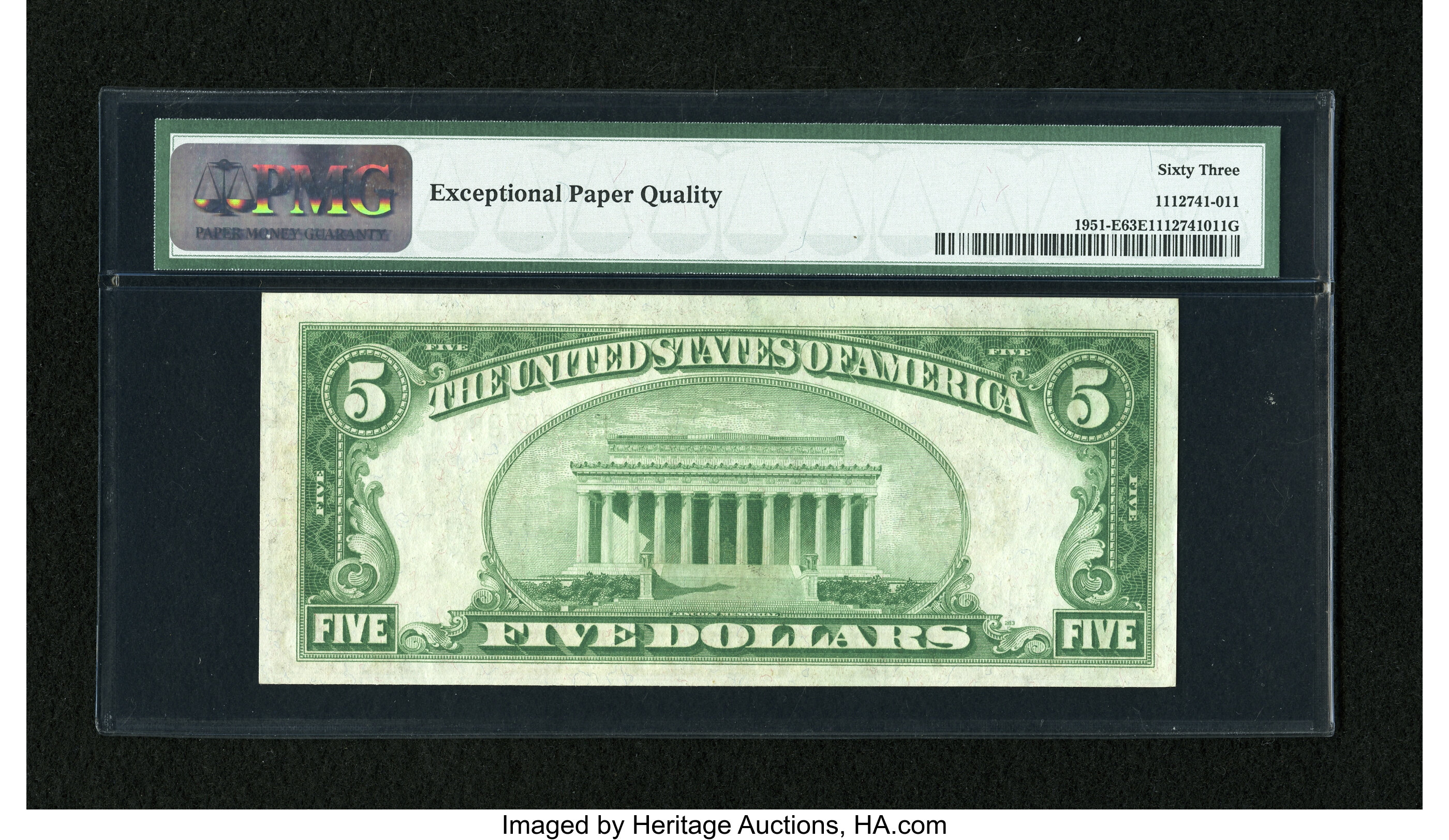 image for: Fr. 1951-E $5 1928A Federal Reserve Note. PMG Choice Uncirculated 63 EPQ....