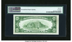 image for: Fr. 2004-B $10 1934 Federal Reserve Note. PMG Gem Uncirculated 65 EPQ....