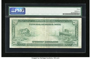 image for: Fr. 968 $20 1914 Federal Reserve Note PMG Choice Fine 15....