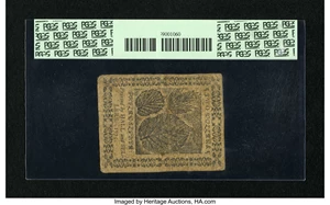 image for: Continental Currency May 10, 1775 $2 PCGS Very Fine 20....