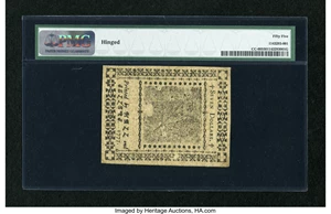 image for: Continental Currency February 26, 1777 $7 PMG About Uncirculated 55....