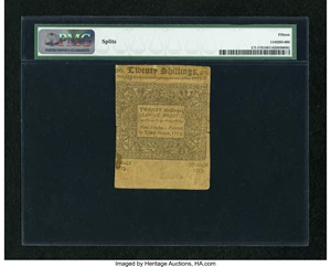 image for: Connecticut June 1, 1773 20s Uncancelled PMG Choice Fine 15....