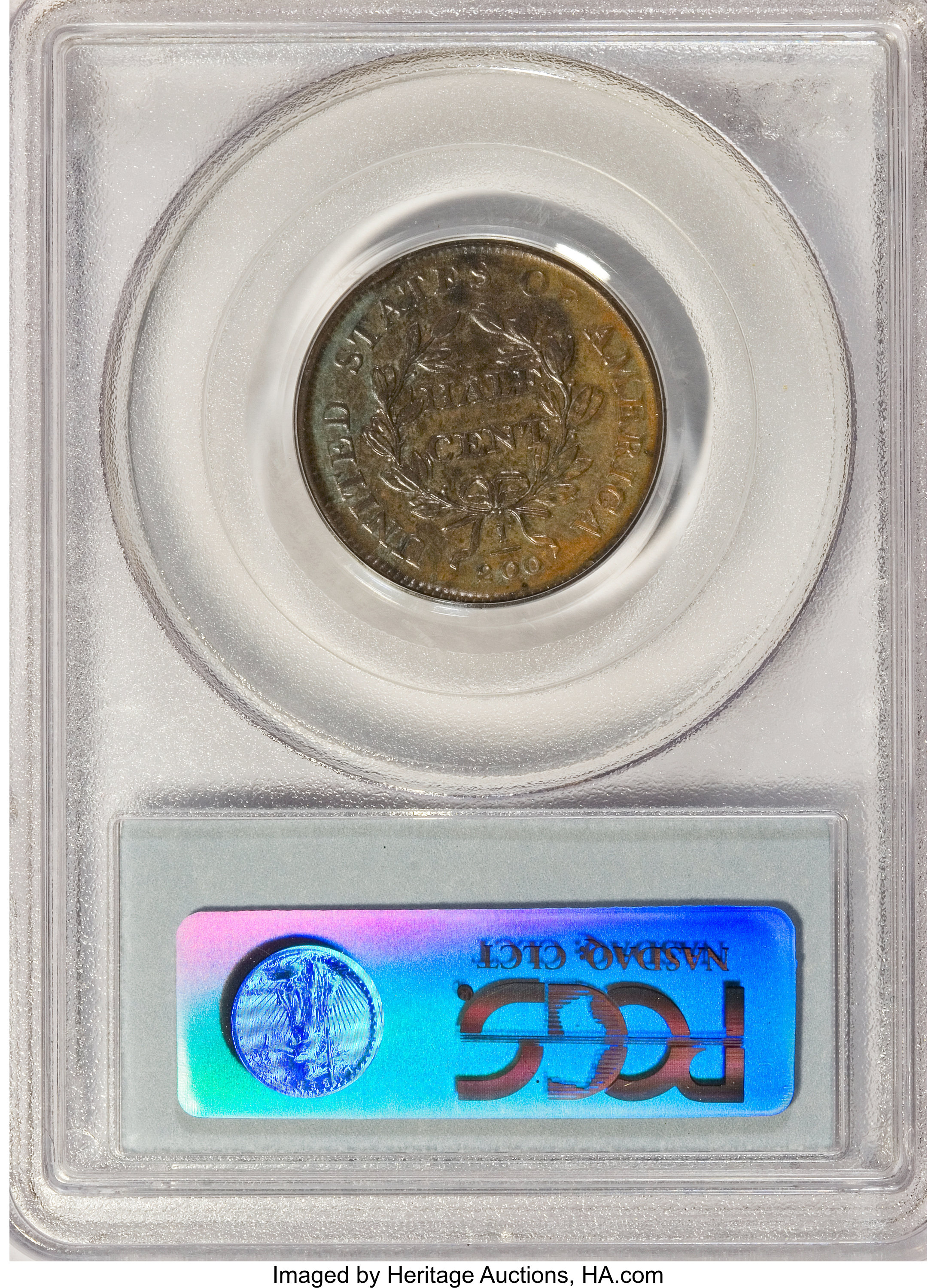 1808 1/2c MS BN MS61 BN thumbnail 2