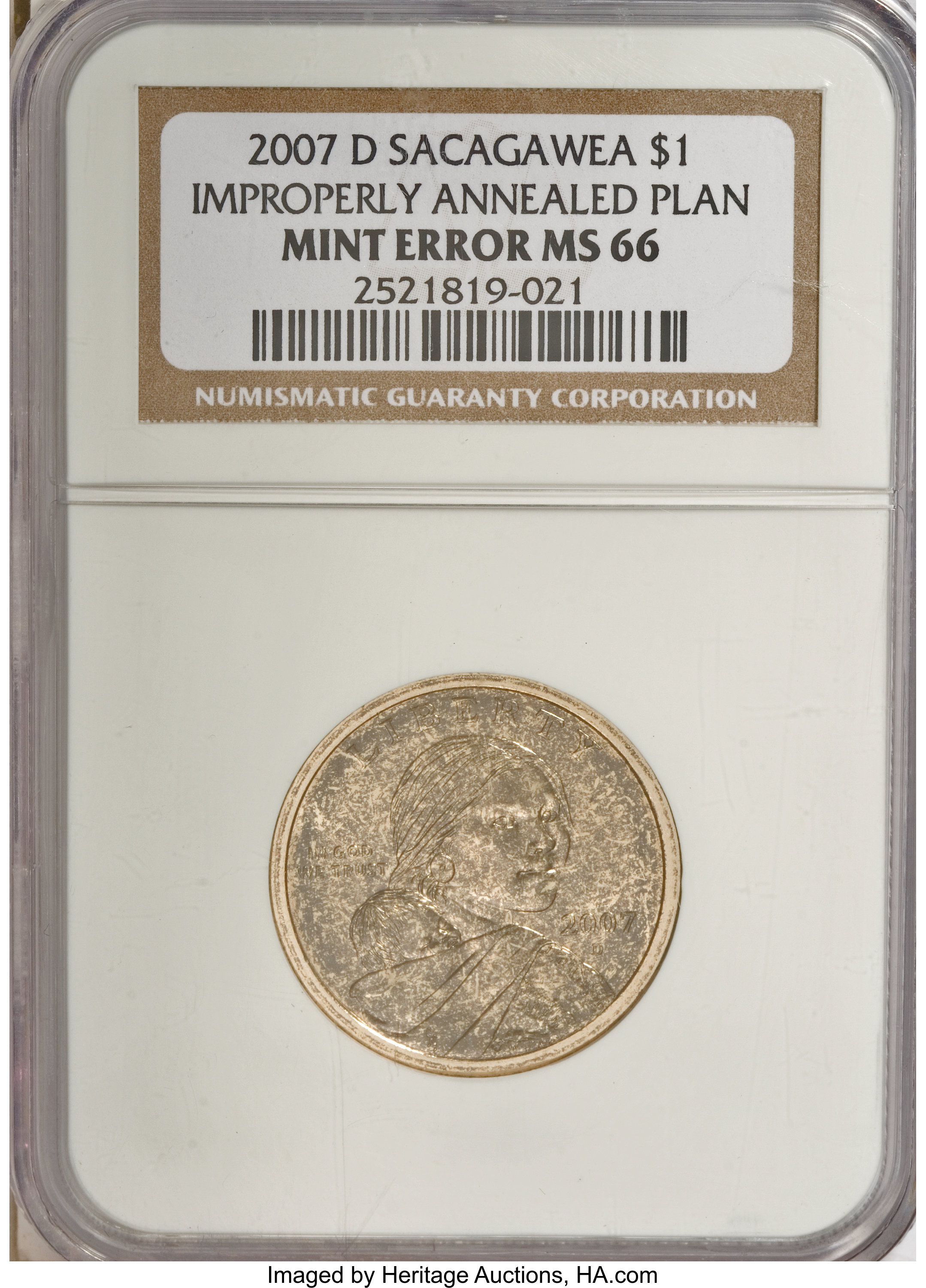 2007-D $1  Sacagawea, Satin Finish MS66 thumbnail 8