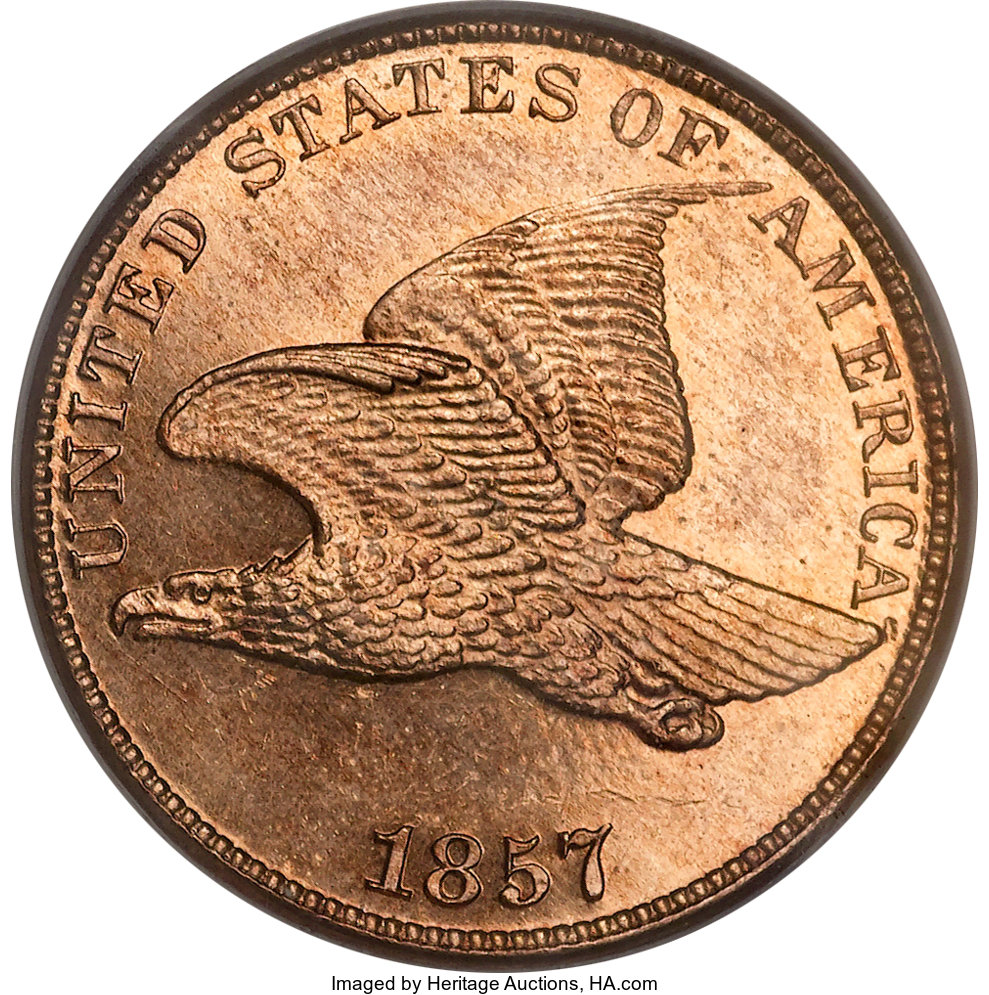 image for: 1857 1C PR63 Cameo PCGS....