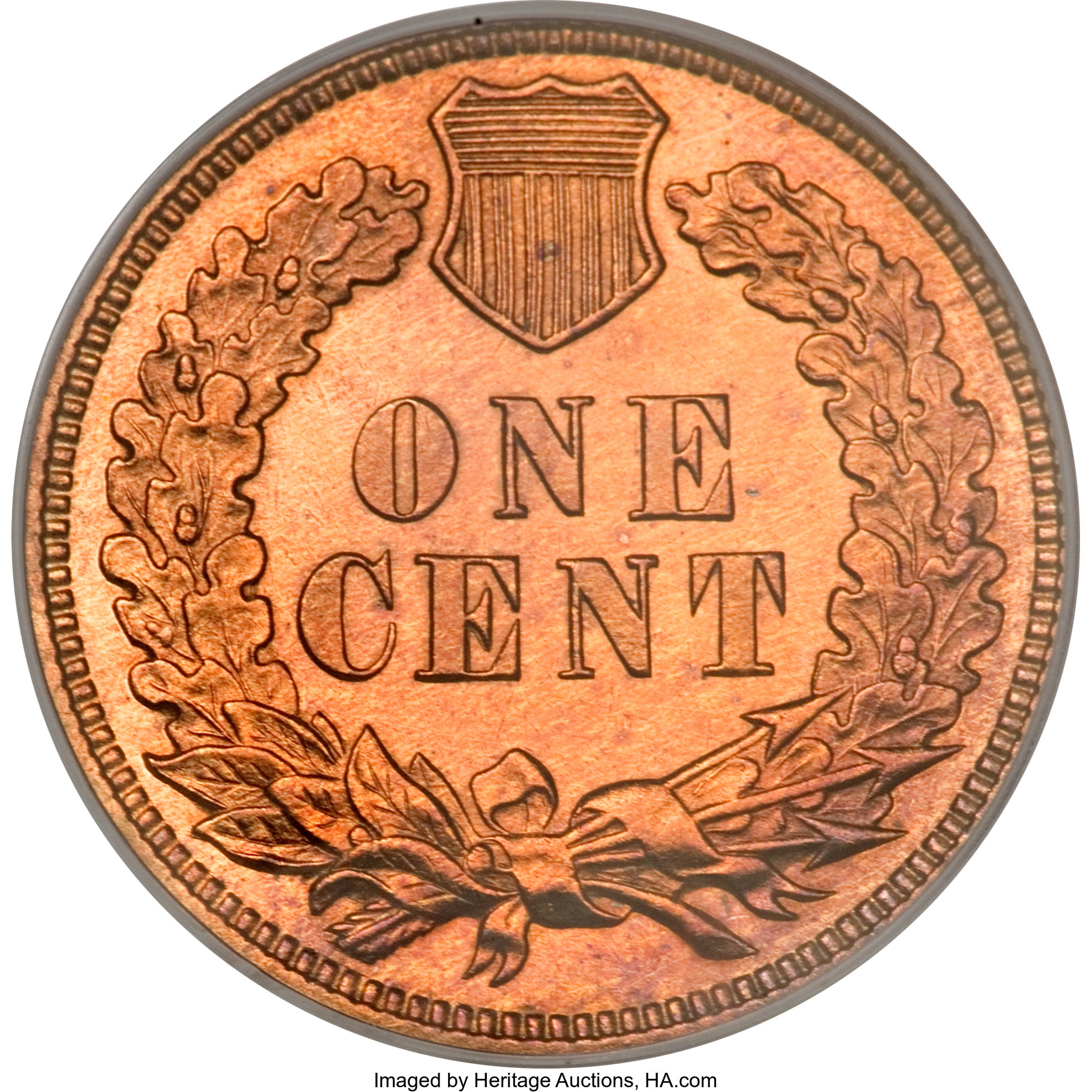 image for: 1875 1C PR64 Red Cameo PCGS....