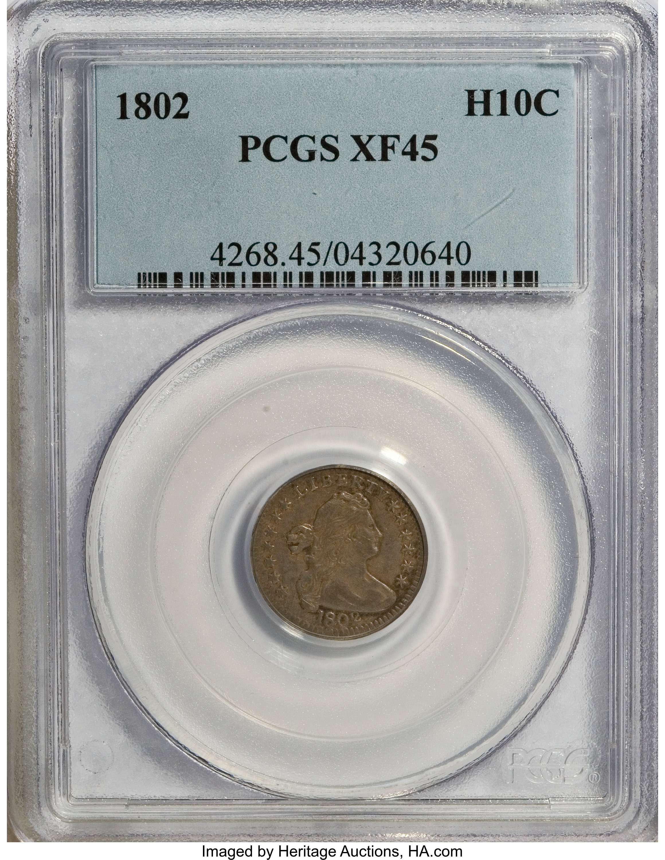 image for: 1802 H10C XF45 PCGS....