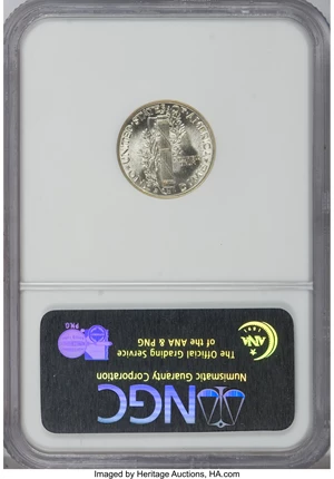 image for: 1942/1-D 10C MS67 Full Bands NGC....