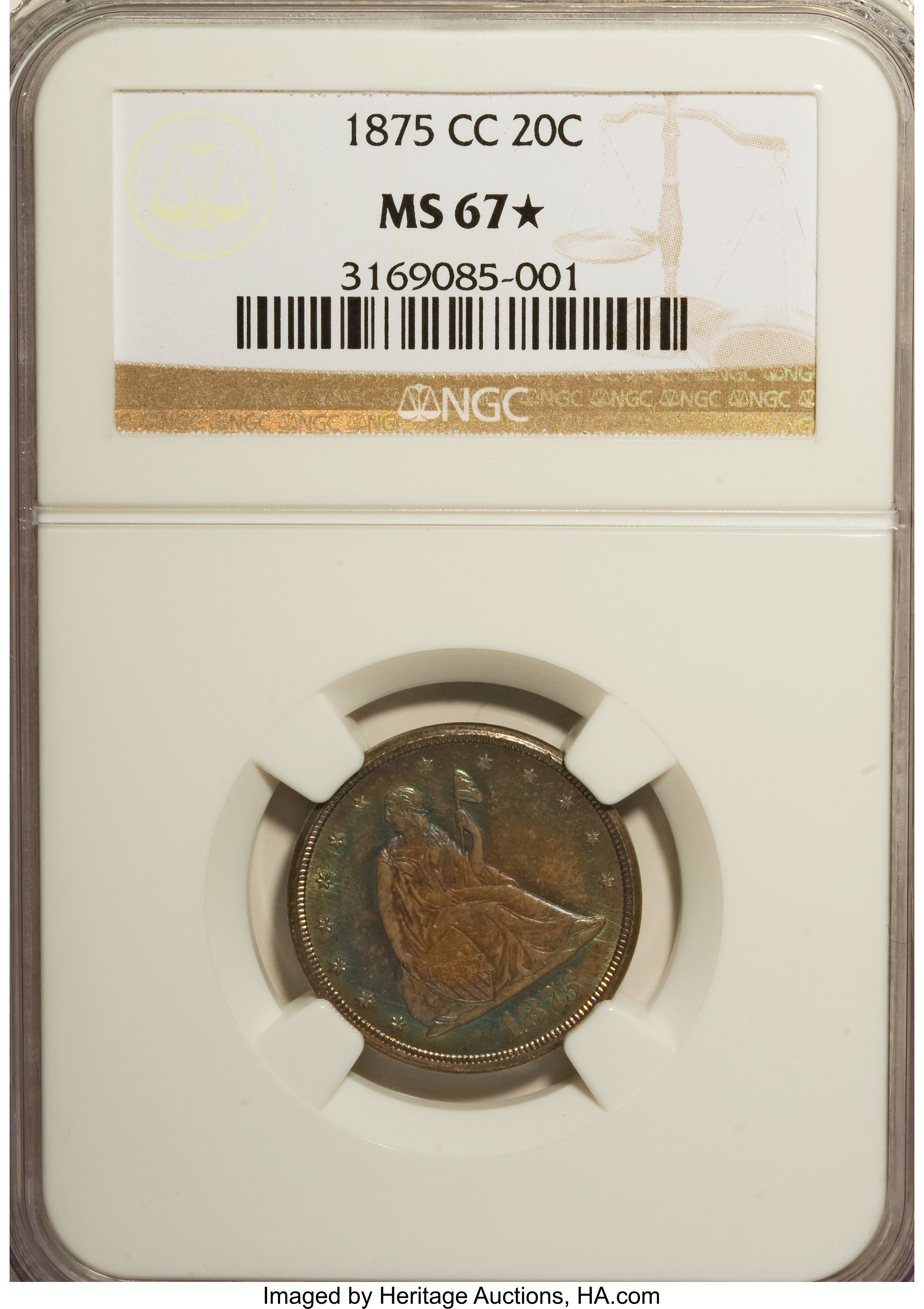 1875 CC 20 Penny Piece Coin Pricing Guide | The Greysheet