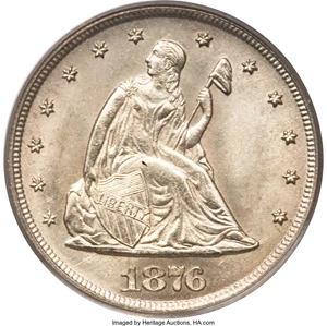 image for: 1876-CC 20C MS66 PCGS....