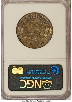 image for: 1854-O 50C Arrows MS68 NGC....