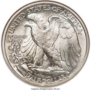 image for: 1917-S 50C Reverse MS67 NGC....